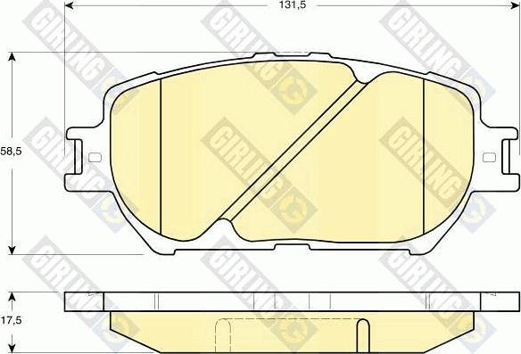 Girling 6133149 - Kit pastiglie freno, Freno a disco autozon.pro