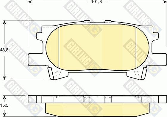 Girling 6133399 - Kit pastiglie freno, Freno a disco autozon.pro