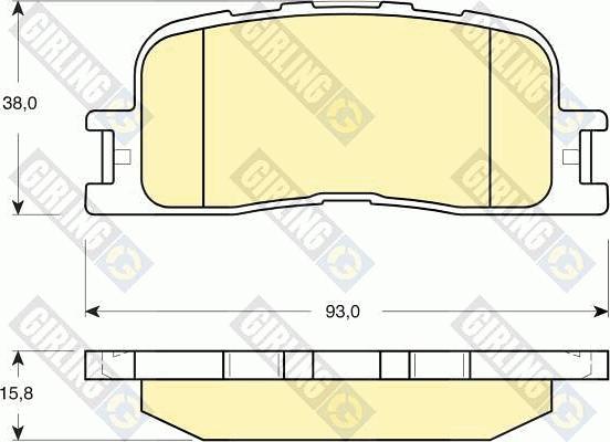 Girling 6133749 - Kit pastiglie freno, Freno a disco autozon.pro