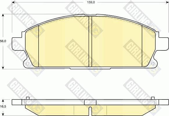 Girling 6132939 - Kit pastiglie freno, Freno a disco autozon.pro