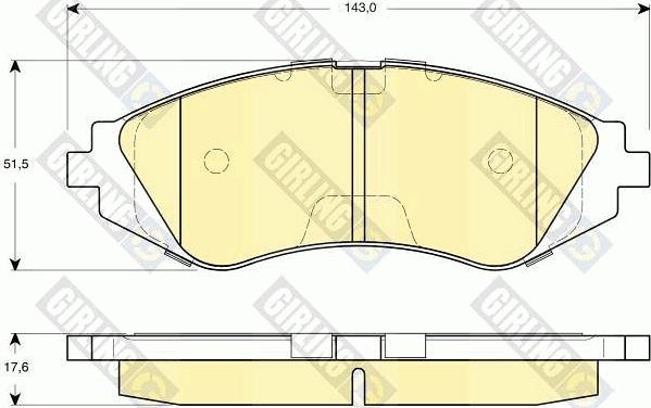 Girling 6132659 - Kit pastiglie freno, Freno a disco autozon.pro