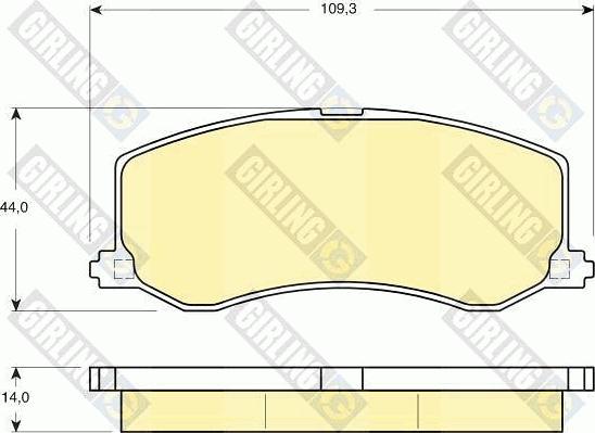 Girling 6132379 - Kit pastiglie freno, Freno a disco autozon.pro