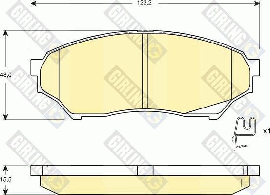 Girling 6132709 - Kit pastiglie freno, Freno a disco autozon.pro