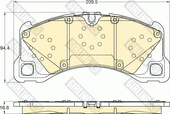 Girling 6120525 - Kit pastiglie freno, Freno a disco autozon.pro