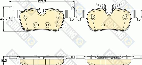 Girling 6120632 - Kit pastiglie freno, Freno a disco autozon.pro