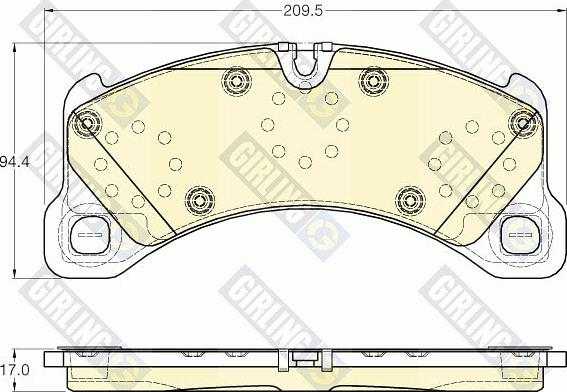 Girling 6120045 - Kit pastiglie freno, Freno a disco autozon.pro