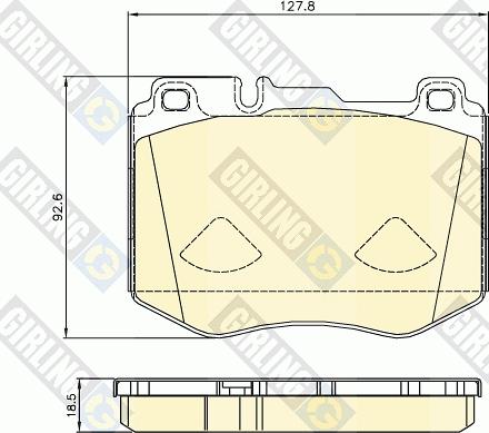 Girling 6120815 - Kit pastiglie freno, Freno a disco autozon.pro