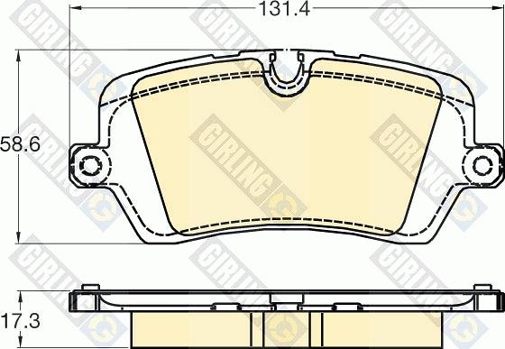 Girling 6120291 - Kit pastiglie freno, Freno a disco autozon.pro