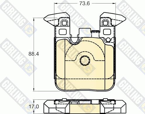 Girling 6120285 - Kit pastiglie freno, Freno a disco autozon.pro