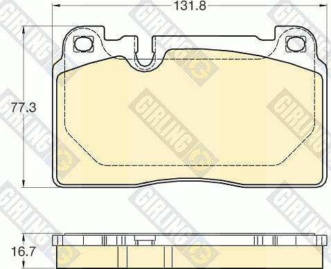 Girling 6120225 - Kit pastiglie freno, Freno a disco autozon.pro