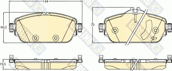 Girling 6120702 - Kit pastiglie freno, Freno a disco autozon.pro