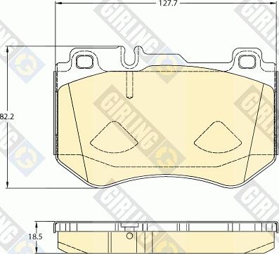 Girling 6120785 - Kit pastiglie freno, Freno a disco autozon.pro