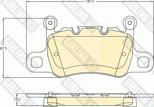 Girling 6121045 - Kit pastiglie freno, Freno a disco autozon.pro