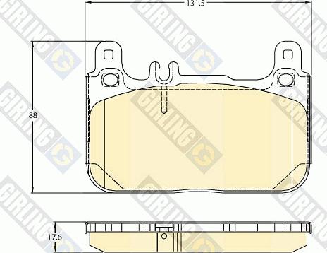 Girling 6121176 - Kit pastiglie freno, Freno a disco autozon.pro