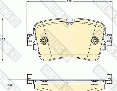 Girling 6121311 - Kit pastiglie freno, Freno a disco autozon.pro