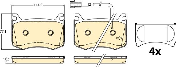 Girling 6122055 - Kit pastiglie freno, Freno a disco autozon.pro