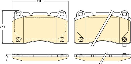 Girling 6122375 - Kit pastiglie freno, Freno a disco autozon.pro