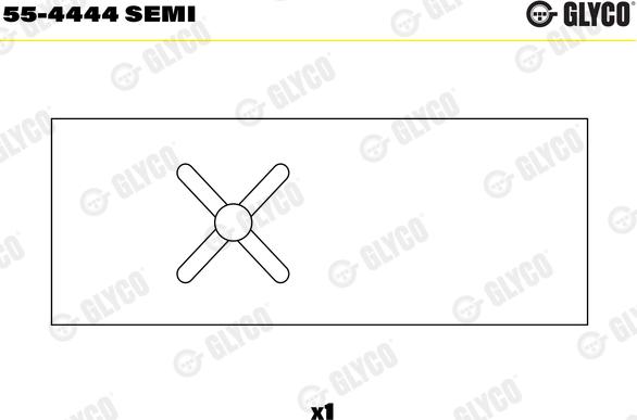 Glyco 55-4444 SEMI - Bronzina cuscinetto, Biella autozon.pro