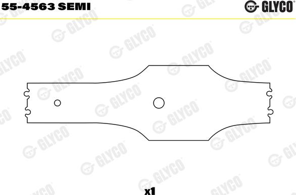 Glyco 55-4563 SEMI - Bronzina cuscinetto, Biella autozon.pro