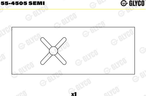 Glyco 55-4505 SEMI - Bronzina cuscinetto, Biella autozon.pro