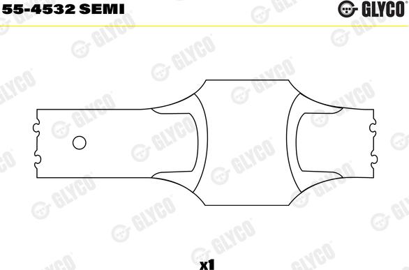 Glyco 55-4532 SEMI - Bronzina cuscinetto, Biella autozon.pro