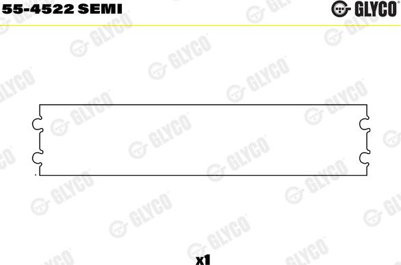 Glyco 55-4522 SEMI - Bronzina cuscinetto, Biella autozon.pro