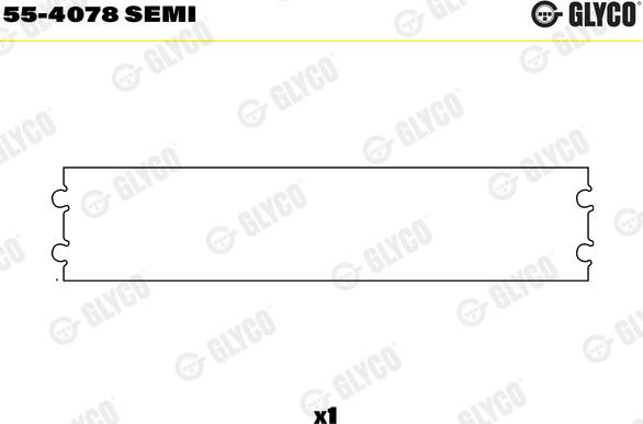 Glyco 55-4078 SEMI - Bronzina cuscinetto, Biella autozon.pro