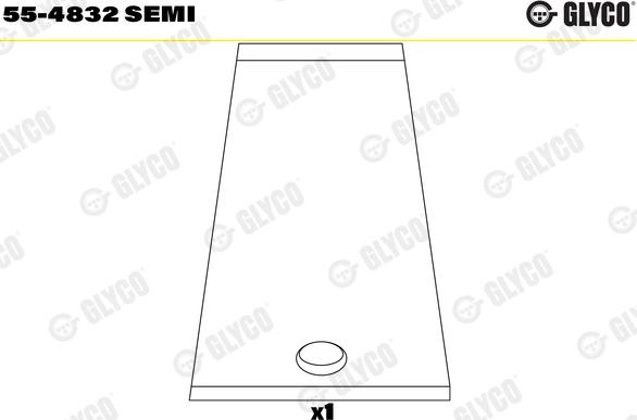 Glyco 55-4832 SEMI - Bronzina cuscinetto, Biella autozon.pro