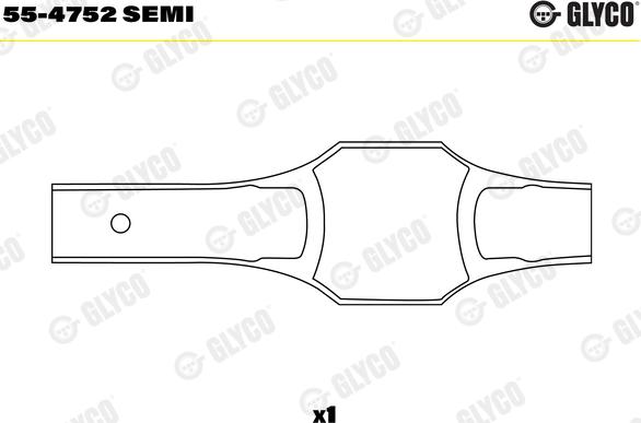 Glyco 55-4752 SEMI - Bronzina cuscinetto, Biella autozon.pro