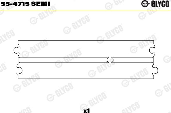 Glyco 55-4715 SEMI - Bronzina cuscinetto, Biella autozon.pro