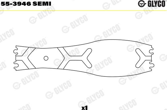 Glyco 55-3946 SEMI - Bronzina cuscinetto, Biella autozon.pro