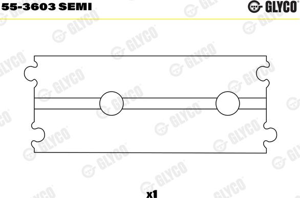 Glyco 55-3603 SEMI - Bronzina cuscinetto, Biella autozon.pro