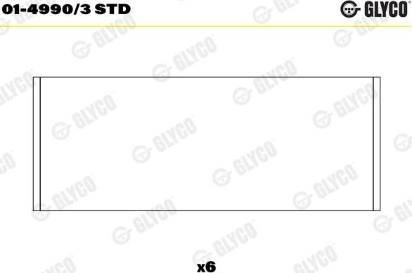 Glyco 01-4990/3 STD - Bronzina di biella autozon.pro