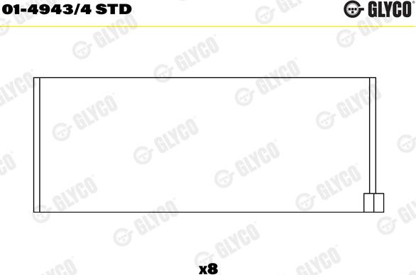 Glyco 01-4943/4 STD - Bronzina di biella autozon.pro