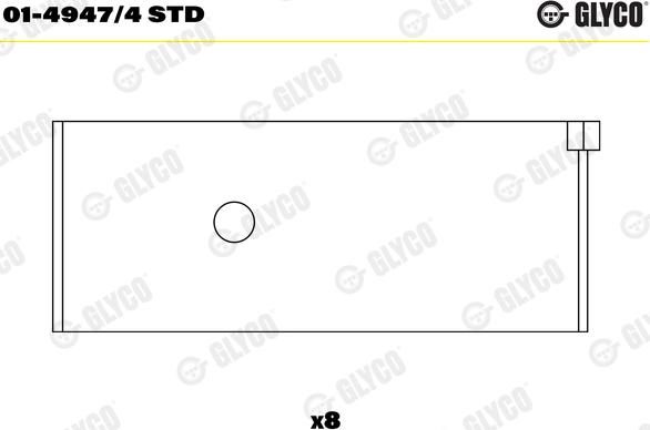 Glyco 01-4947/4 STD - Bronzina di biella autozon.pro