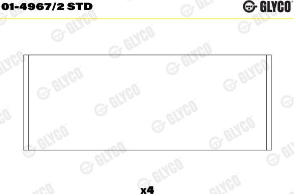 Glyco 01-4967/2 STD - Bronzina di biella autozon.pro