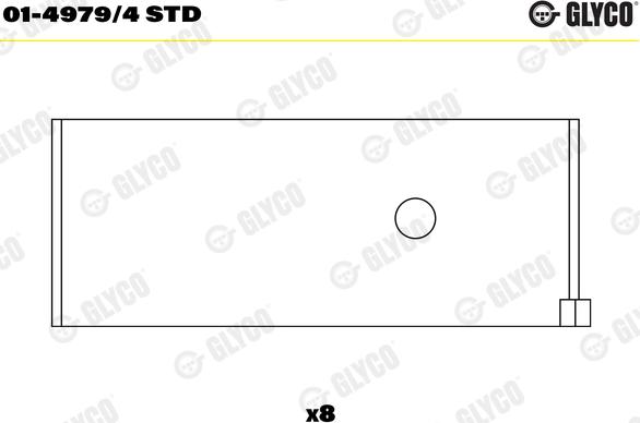 Glyco 01-4979/4 STD - Bronzina di biella autozon.pro