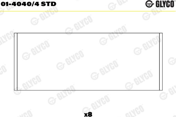 Glyco 01-4040/4 STD - Bronzina di biella autozon.pro