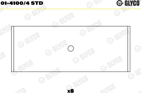 Glyco 01-4100/4 STD - Bronzina di biella autozon.pro