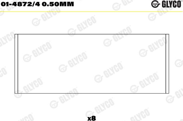 Glyco 01-4872/4 0.50MM - Bronzina di biella autozon.pro