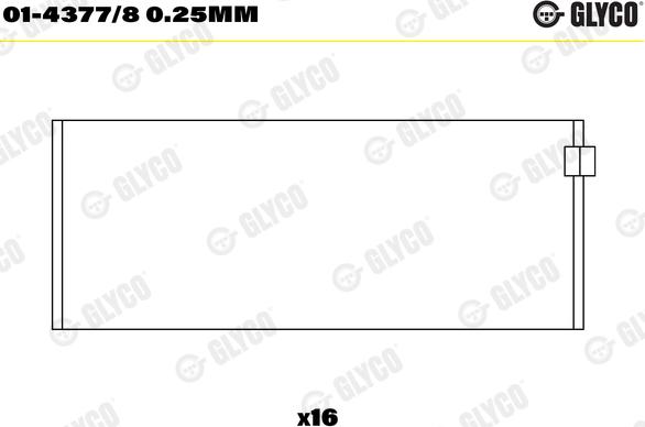 Glyco 01-4377/8 0.25mm - Bronzina di biella autozon.pro