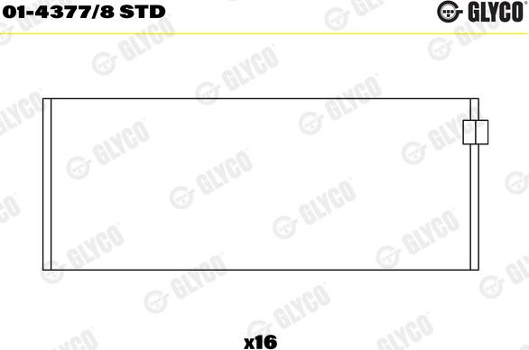 Glyco 01-4377/8 STD - Bronzina di biella autozon.pro