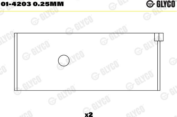 Glyco 01-4203 0.25mm - Bronzina di biella autozon.pro