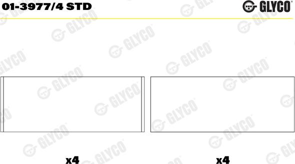 Glyco 01-3977/4 STD - Bronzina di biella autozon.pro