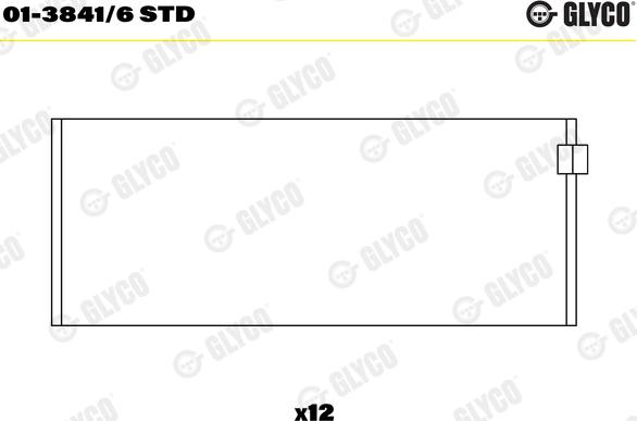 Glyco 01-3841/6 STD - Bronzina di biella autozon.pro