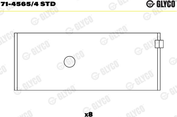 Glyco 71-4565/4 STD - Bronzina di biella autozon.pro