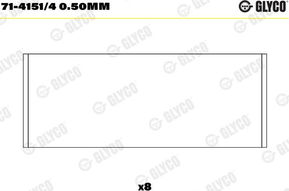 Glyco 71-4151/4 0.50mm - Bronzina di biella autozon.pro