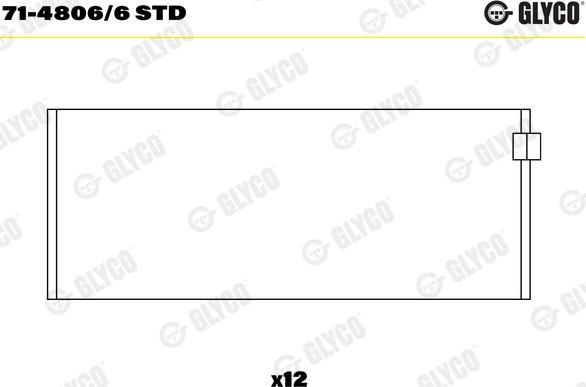 Glyco 71-4806/6 STD - Bronzina di biella autozon.pro