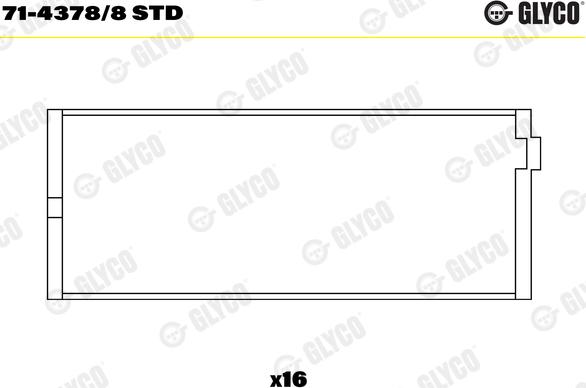 Glyco 71-4378/8 STD - Bronzina di biella autozon.pro