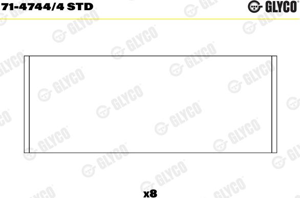 Glyco 71-4744/4 STD - Bronzina di biella autozon.pro